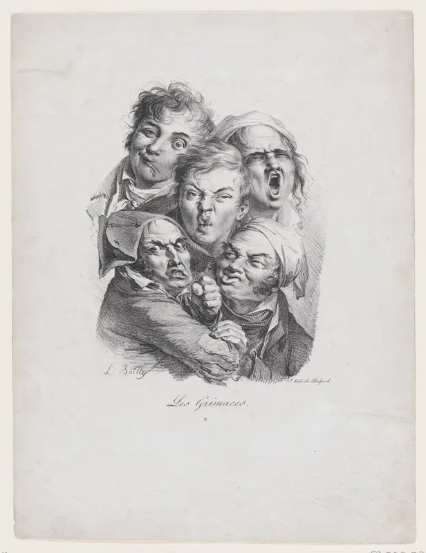 The Grimaces Wall Art by Louis Léopold Boilly - High-Resolution Digital Print