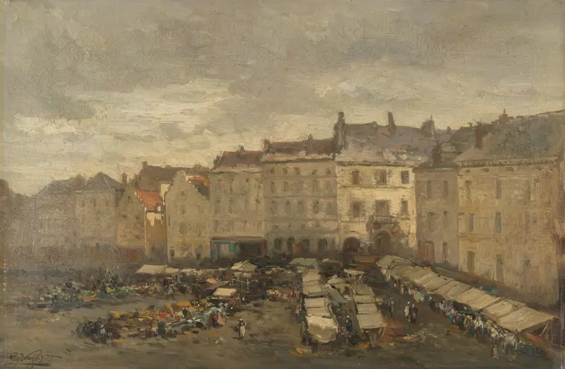 The Grote Zavel (Grand Sablon), Brussels Wall Art by Unknown - High-Resolution Digital Print