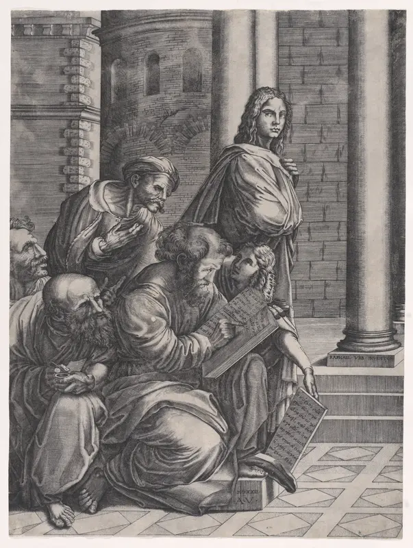 The Group, from Raphael's "School of Athens"
