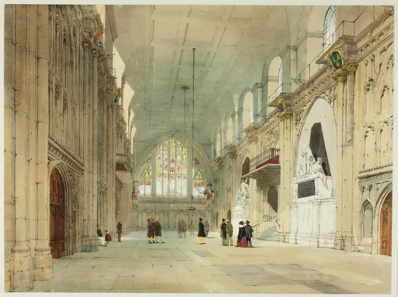 The Guildhall, plate 25 from Original Views of London as It Is Wall Art by Thomas Shotter Boys - High-Resolution Digital Print