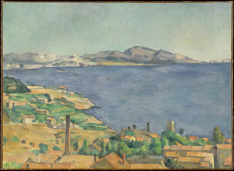 The Gulf of Marseille Seen from L'Estaque Wall Art by Paul Cézanne - High-Resolution Digital Print