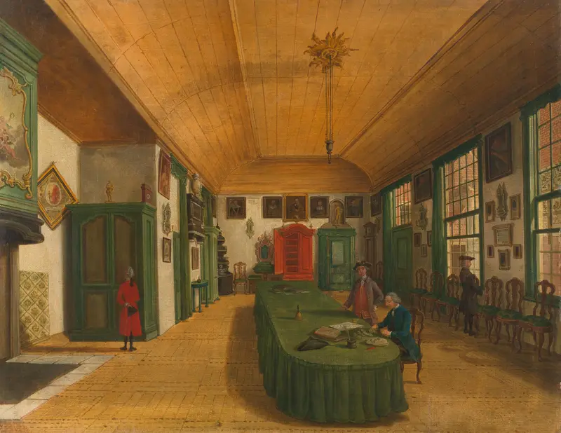 The Hall of the Artistic Society 'Kunst wordt door Arbeid verkregen' (Art is Acquired through Labor) in Leiden Wall Art by Unknown - High-Resolution Digital Print