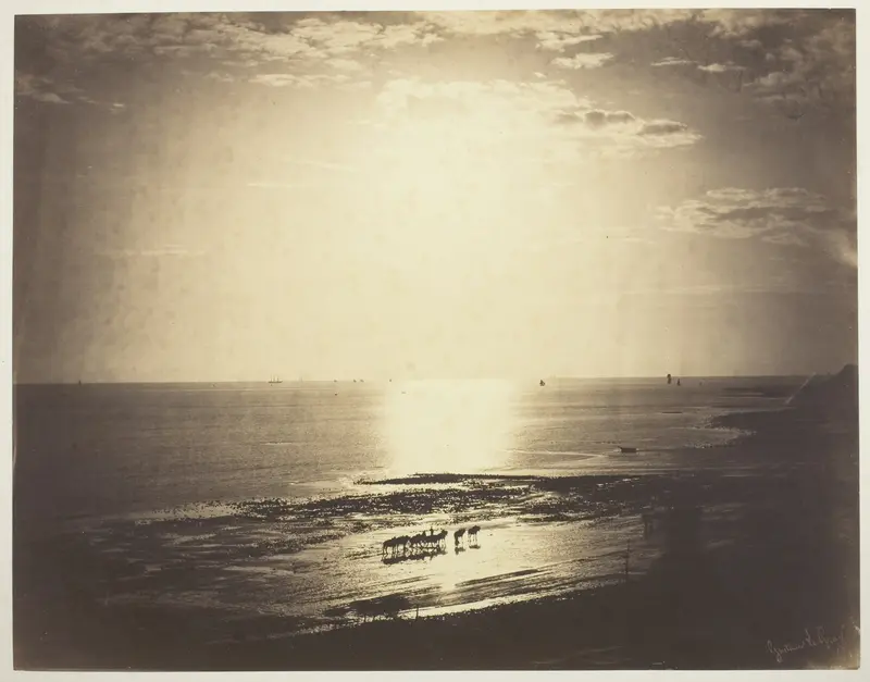 The Haloed Sun Wall Art by Gustave Le Gray - High-Resolution Digital Print