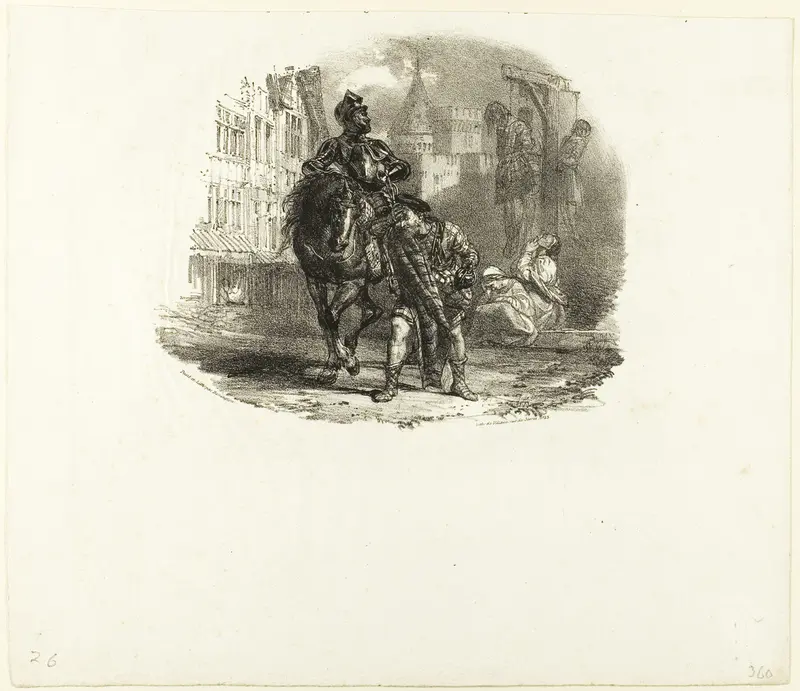 The Hanged Wall Art by Richard Parkes Bonington - High-Resolution Digital Print