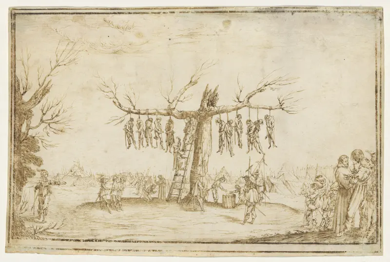 The Hangman's Tree Wall Art by Jacques Callot - High-Resolution Digital Print