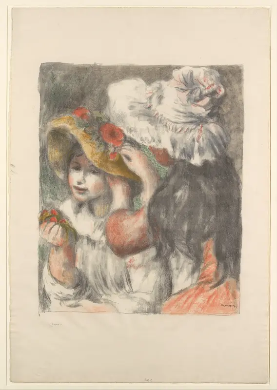 The Hat Pinned with Flowers (Le Chapeau Épinglé)