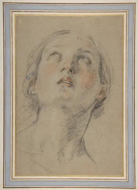 The Head of a Woman Looking Up (Judith) Wall Art by Guido Reni - High-Resolution Digital Print