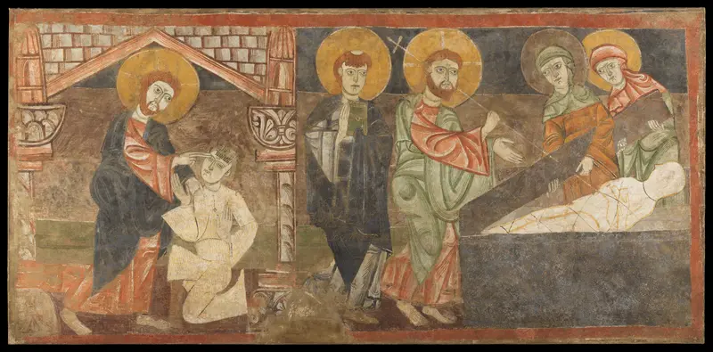The Healing of the Blind Man and the Raising of Lazarus Wall Art by Unknown - High-Resolution Digital Print