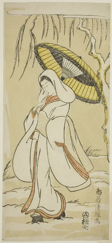 The Heron Maiden Wall Art by Torii Kiyotsune - High-Resolution Digital Print
