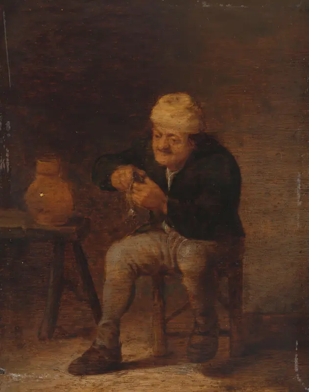 The Herring-Eater Wall Art by Pieter Hermansz. Verelst - High-Resolution Digital Print