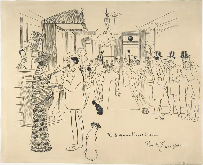 The Hoffman House Saloon, New York Wall Art by Phil May - High-Resolution Digital Print