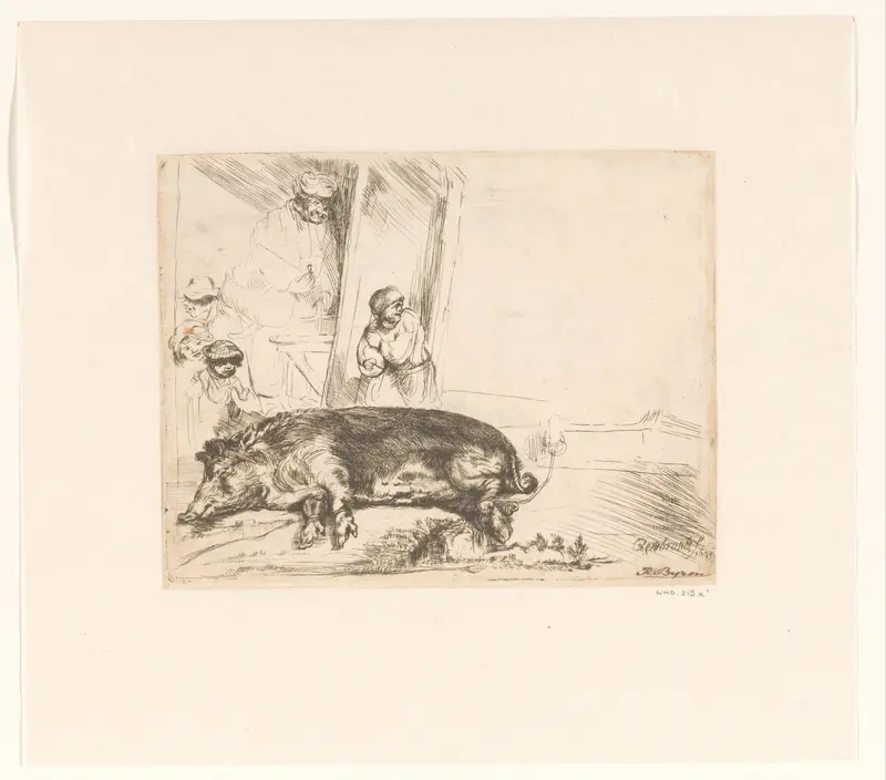 The hog Wall Art by Richard Byron - High-Resolution Digital Print