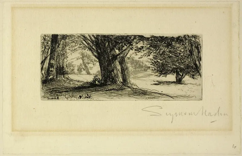The Holly Fields Wall Art by Francis Seymour Haden - High-Resolution Digital Print