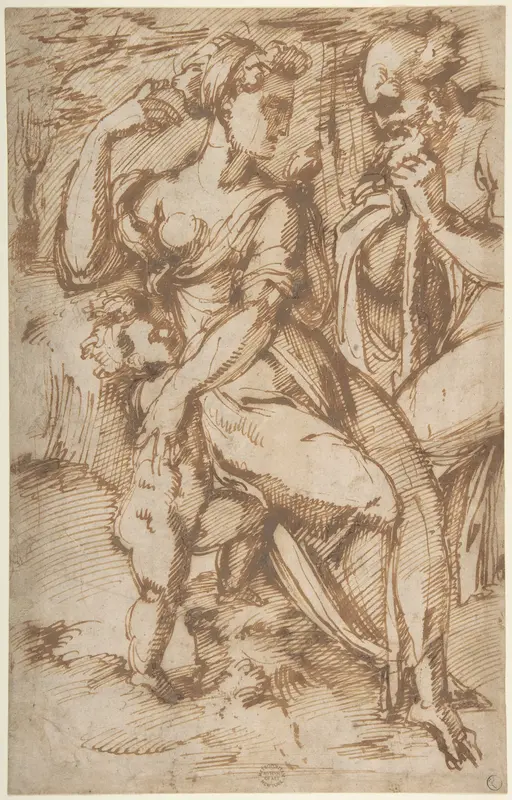 The Holy Family (?) Wall Art by Baccio Bandinelli - High-Resolution Digital Print