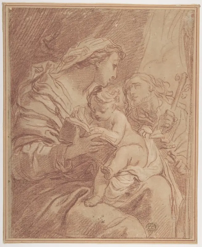 The Holy Family Wall Art by Gaetano Gandolfi - High-Resolution Digital Print