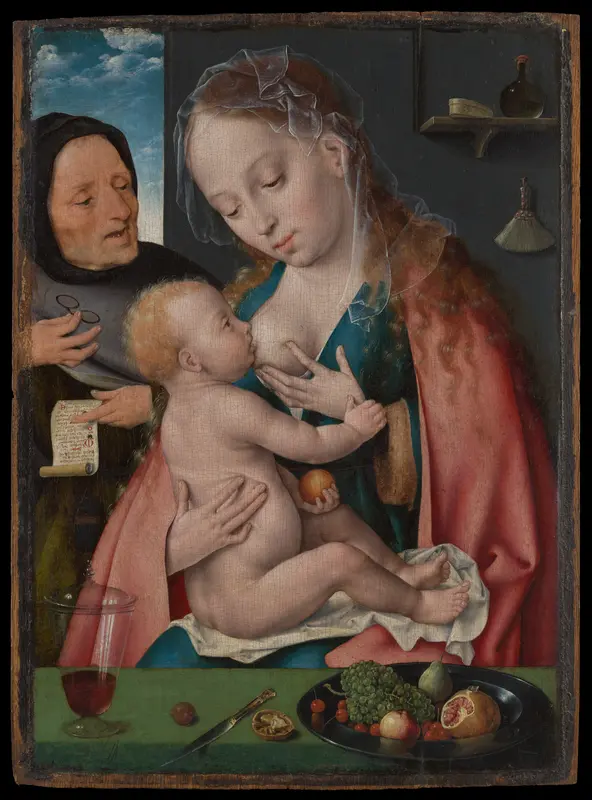 The Holy Family Wall Art by Joos van Cleve - High-Resolution Digital Print