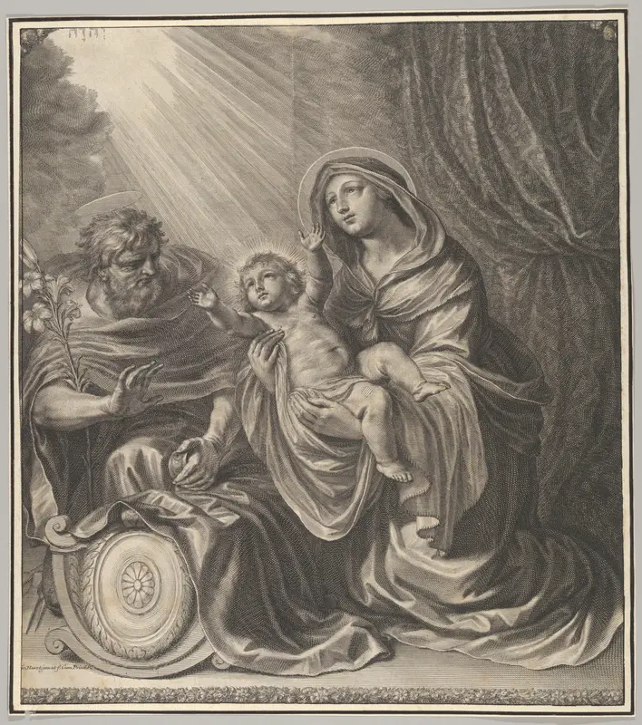The Holy Family Wall Art by Grégoire Huret - High-Resolution Digital Print
