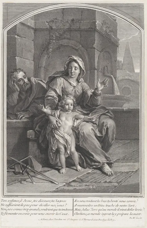 The Holy Family Wall Art by Jacques Nicolas Tardieu - High-Resolution Digital Print