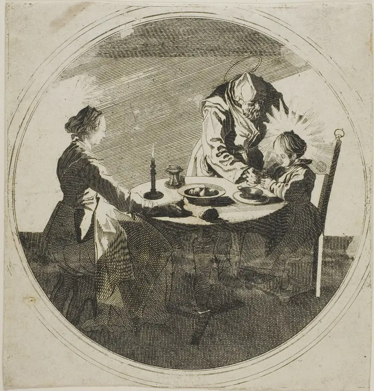 The Holy Family at Table