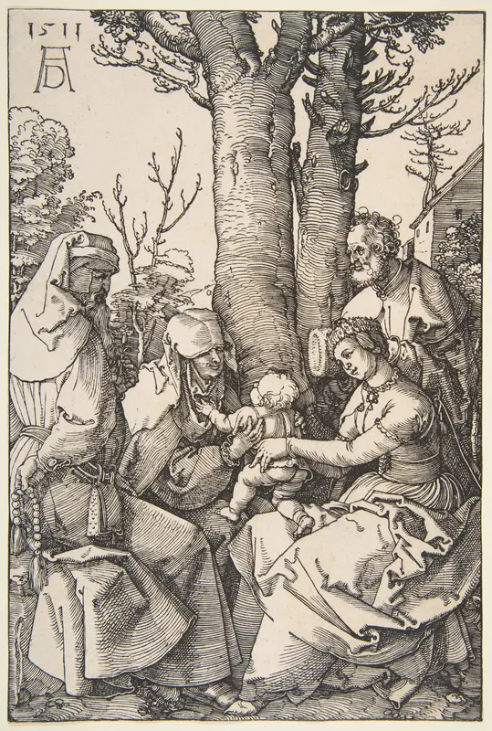 The Holy Family with Saint Joachim and Saint Anne Wall Art by Albrecht Dürer - High-Resolution Digital Print