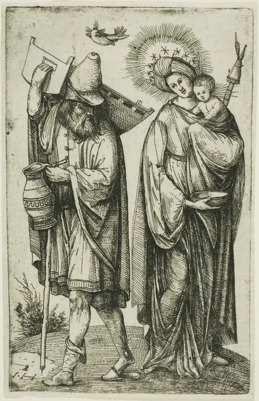 The Holy Family with the Dove of the Holy Ghost Wall Art by Hieronymous Hopfer - High-Resolution Digital Print