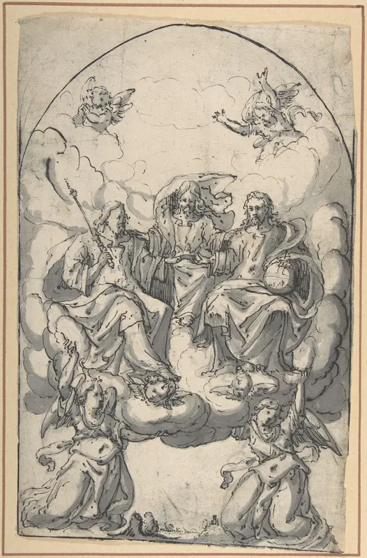 The Holy Trinity Wall Art by Anonymous, German, 16th century - High-Resolution Digital Print