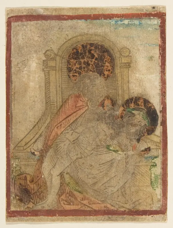The Holy Trinity Wall Art by Anonymous, German, 15th century - High-Resolution Digital Print