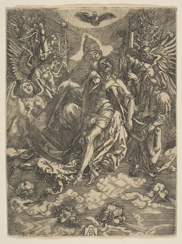 The Holy Trinity (reduced copy) Wall Art by Albrecht Dürer - High-Resolution Digital Print