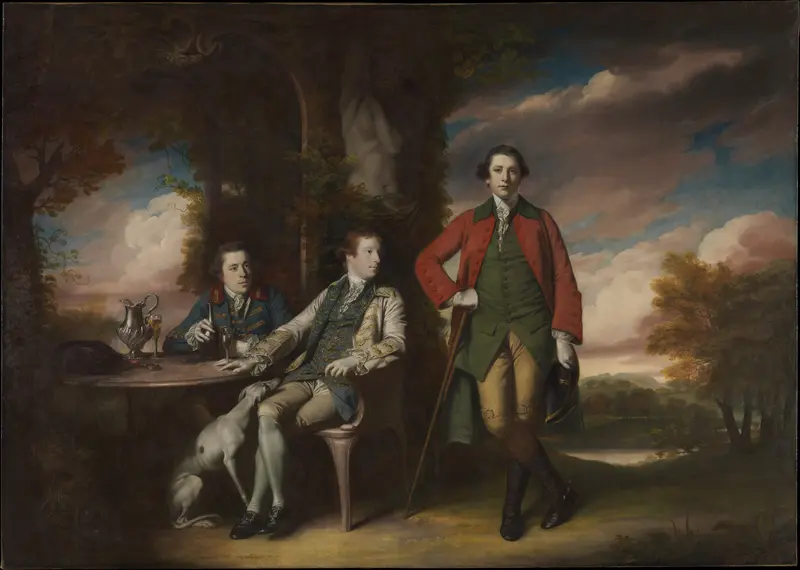 The Honorable Henry Fane (1739–1802) with Inigo Jones and Charles Blair Wall Art by Sir Joshua Reynolds - High-Resolution Digital Print