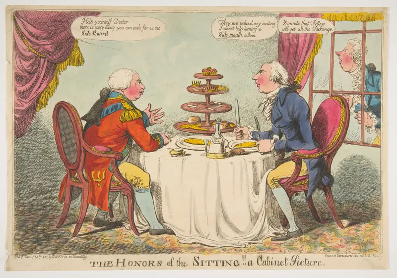 The Honors of the Sitting! A Cabinet Picture Wall Art by Charles Williams - High-Resolution Digital Print