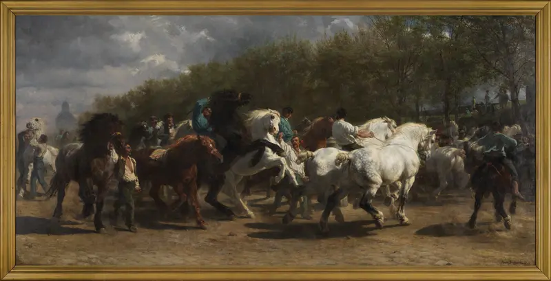 The Horse Fair Wall Art by Rosa Bonheur - High-Resolution Digital Print