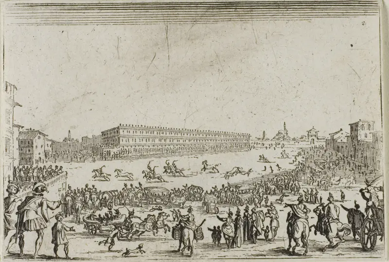 The Horse Race at the Pitti Palace, in Florence, from The Caprices