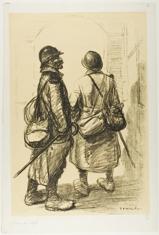 The Hour of Departure, plate twenty-six from Actualités