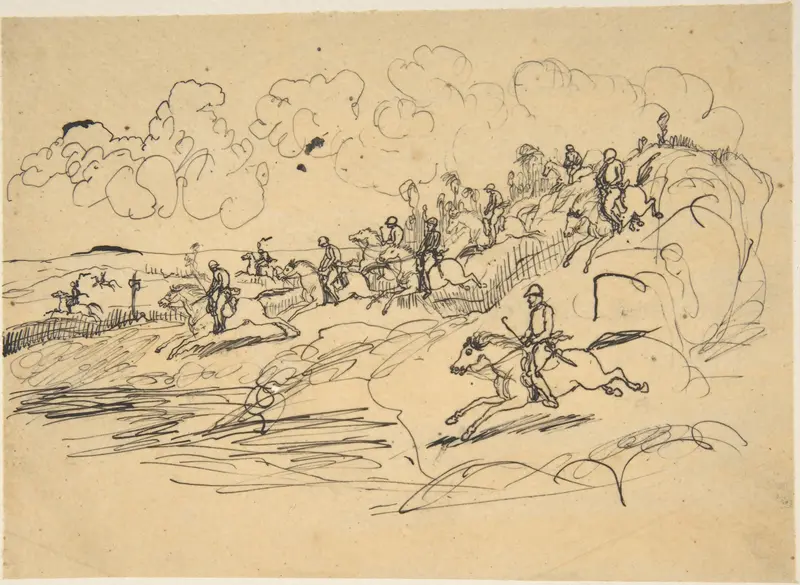 The Hunt Wall Art by Rodolphe Bresdin - High-Resolution Digital Print