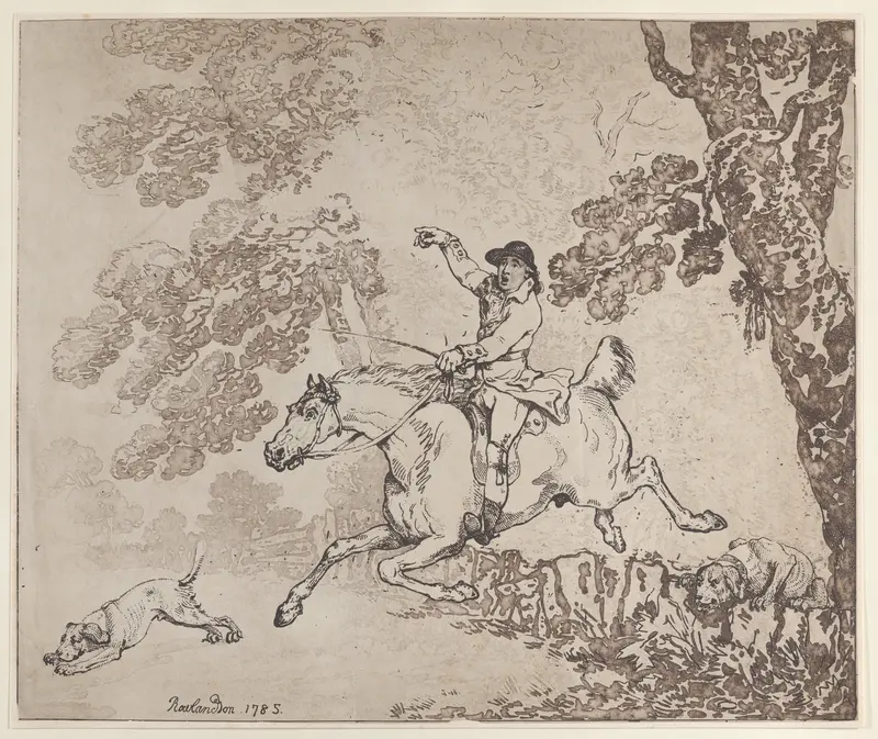 The Huntsman Wall Art by Thomas Rowlandson - High-Resolution Digital Print