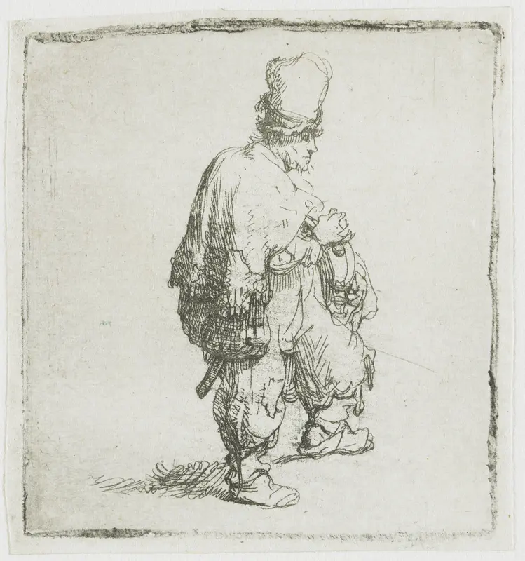 The Hurdy-gurdy Player Wall Art by Rembrandt van Rijn - High-Resolution Digital Print