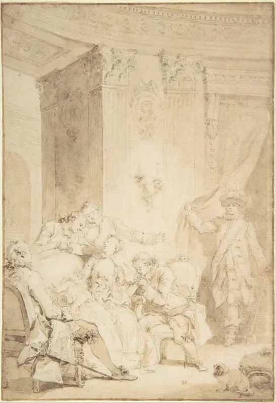 The Husband-Confessor Wall Art by Jean Honoré Fragonard - High-Resolution Digital Print