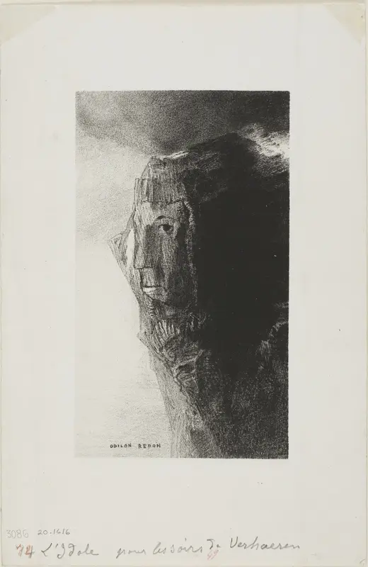 The Idol, frontispiece from Emile Verhaeren's Les Soirs