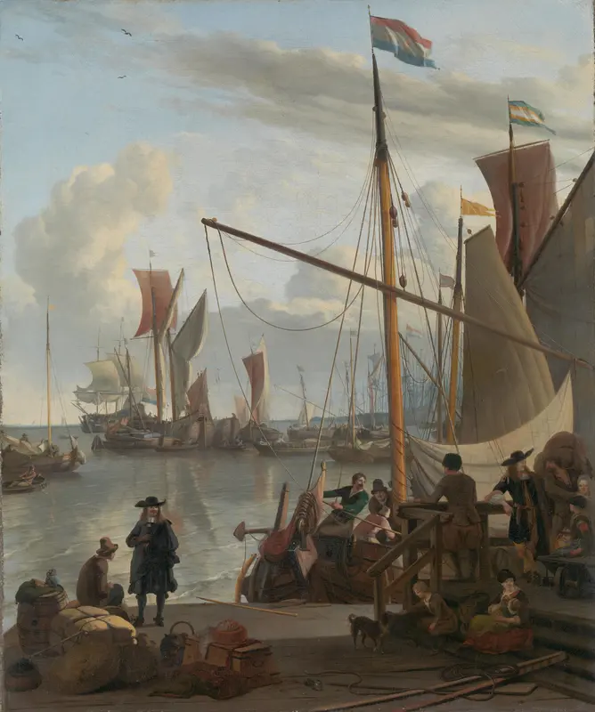 The IJ near Amsterdam Wall Art by Ludolf Bakhuysen - High-Resolution Digital Print