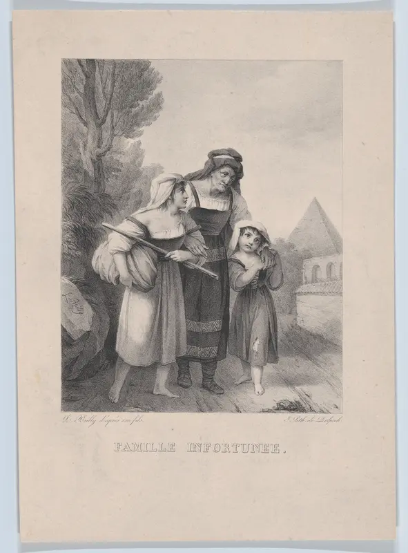 The Ill-Fated Family Wall Art by Louis Léopold Boilly - High-Resolution Digital Print