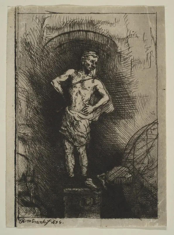 The Image Seen by Nebuchadnezzar Wall Art by Rembrandt (Rembrandt van Rijn) - High-Resolution Digital Print