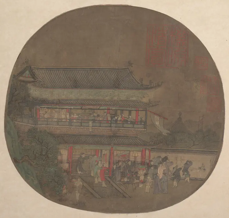 The Immortal Lü Dongbin Appearing over the Yueyang Pavilion
