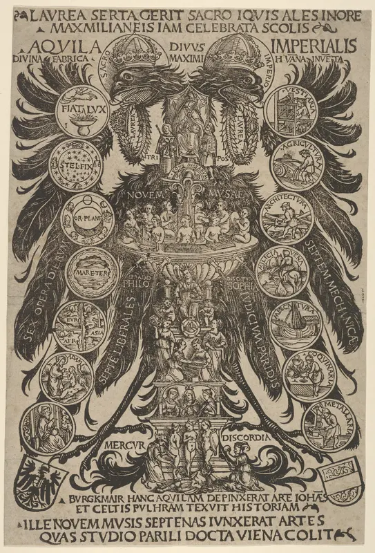 The Imperial Eagle (Aquila Imperialis) Wall Art by Hans Burgkmair - High-Resolution Digital Print