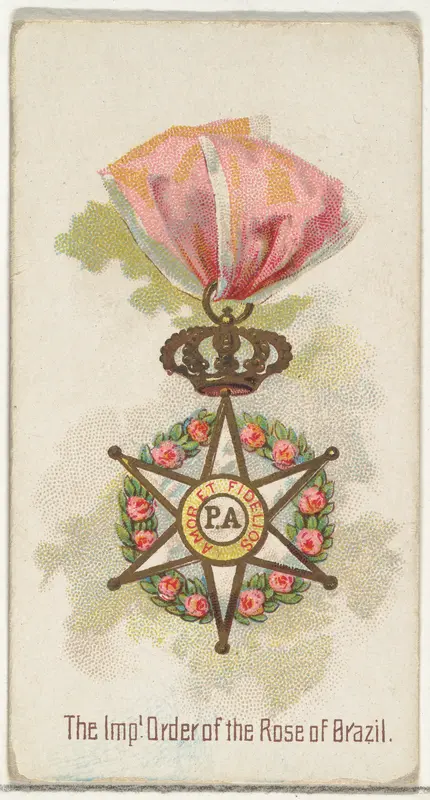 The Imperial Order of the Rose of Brazil, from the World's Decorations series (N30) for Allen & Ginter Cigarettes Wall Art by Allen & Ginter - High-Resolution Digital Print