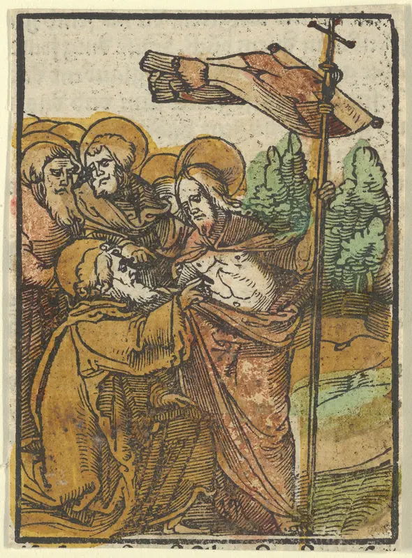 The Incredulity of Thomas, from Das Plenarium Wall Art by Hans Schäufelein - High-Resolution Digital Print
