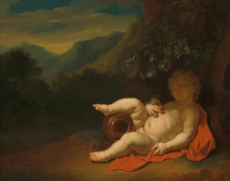 The Infant Bacchus Wall Art by Pieter van der Werff - High-Resolution Digital Print