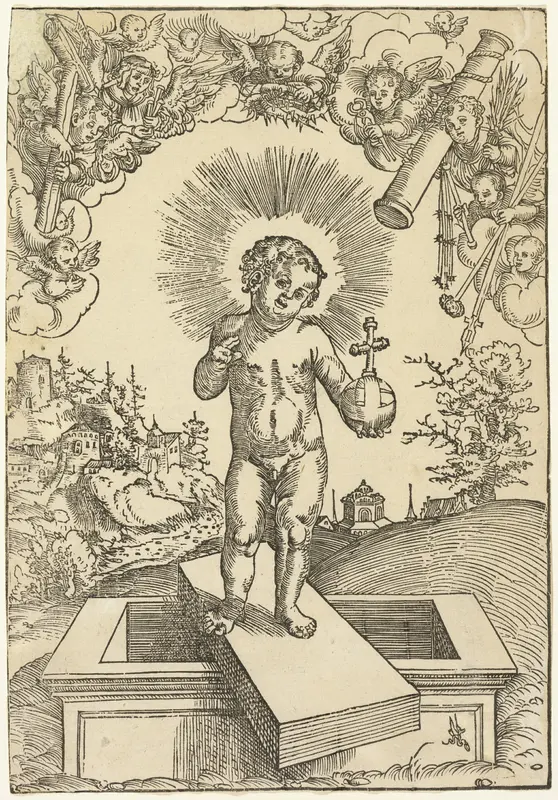The Infant Christ as Redeemer Wall Art by Lucas Cranach the Elder - High-Resolution Digital Print