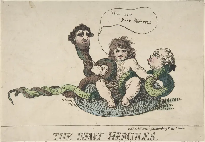 The Infant Hercules Wall Art by Thomas Rowlandson - High-Resolution Digital Print