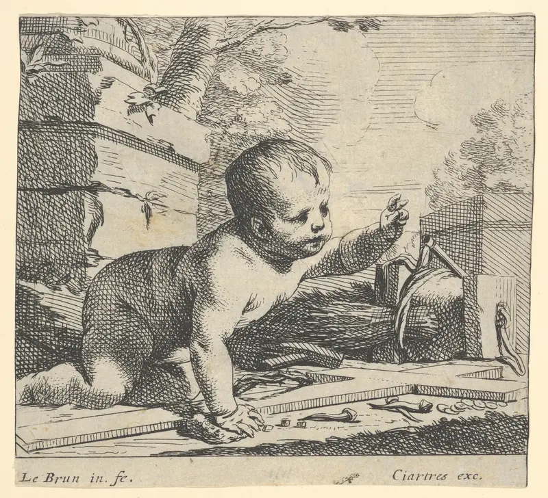 The Infant Jesus Wall Art by Charles Le Brun - High-Resolution Digital Print