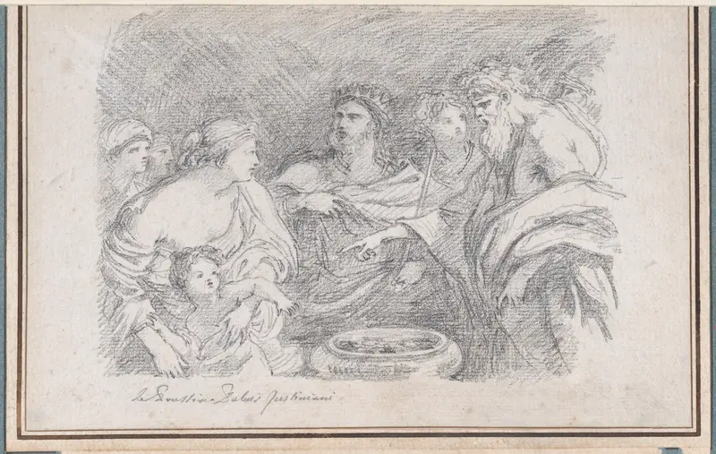 The Infant Moses before Pharaoh, after Giovanni Battista Ruggieri Wall Art by Jean Robert Ango - High-Resolution Digital Print